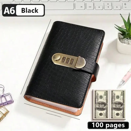 🥳¡PRECIO ESPECIAL DE ÚLTIMO DÍA £9.99!💞Álbum para coleccionistas de billetes con 100 bolsillos transparentes, cuero PU de primera calidad, cerradura con contraseña, material duradero, fundas transparentes de alta claridad, carpeta para billetes, listo para regalo, suministros de oficina y contabilidad 🎁