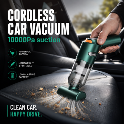 🎉 Gran oferta de 2026 🧹 Aspiradora inalámbrica para automóvil - Potente succión de 10000 Pa y batería de 4000 mAh - Limpie profundamente su automóvil, camioneta y hogar 🚗✨