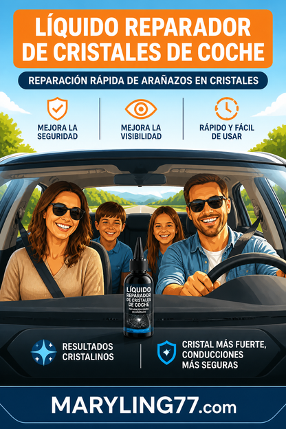 Kit de reparación rápida de grietas en parabrisas de coche