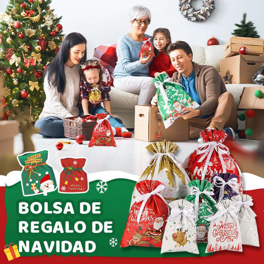 🎅🎁La mejor bolsa de regalo navideña del mundo con cordón