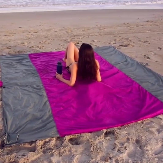 Manta de playa ligera y sin arena👨‍👩‍👧‍👦