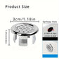 Tapón de Desagüe para Lavabo, 4 Unidades Redondas, Insertos con Anillo de Rebose, Accesorio para Cocina y Baño, Grifería, Reemplazo