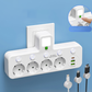 🔌¡49% de descuento! Adaptador de corriente europeo con 4 tomas de corriente: interruptores independientes, diseño compacto y máxima seguridad.