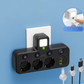 🔌¡49% de descuento! Adaptador de corriente europeo con 4 tomas de corriente: interruptores independientes, diseño compacto y máxima seguridad.