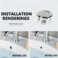 Tapón de Desagüe para Lavabo, 4 Unidades Redondas, Insertos con Anillo de Rebose, Accesorio para Cocina y Baño, Grifería, Reemplazo