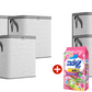 Bolsa de almacenamiento grande plegable con asas