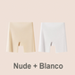 Ropa interior de seda helada de cintura alta para mujer con control de abdomen y levantamiento de cadera