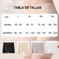 Ropa interior de seda helada de cintura alta para mujer con control de abdomen y levantamiento de cadera