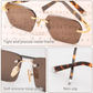 Gafas de Sol con Lentes de Cristal Natural
