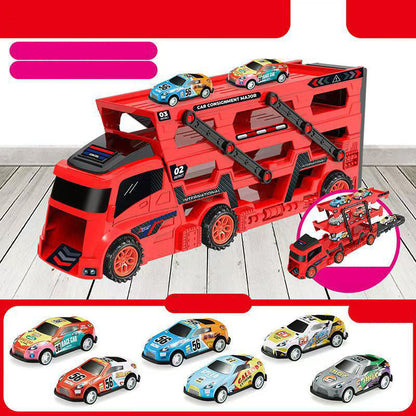 Juguete de Camión Transportador de Coches con Lanzador