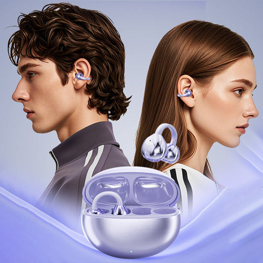 🎧 ¡50 % DE DESCUENTO AHORA! 💎 Auriculares abiertos de clip Bluetooth 5.4 – Cancelación de ruido y sonido estéreo – Perfectos para deporte, llamadas o viajes – ajuste seguro, larga duración de batería 🔋✨🏃‍♂️
