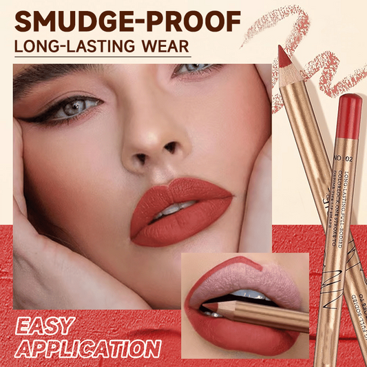 Set de lápices de labios de 12 colores para delinear los labios a prueba de manchas