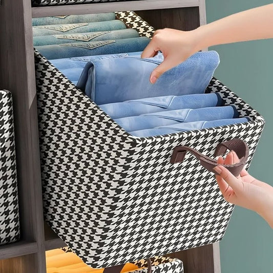 🎁¡ÚLTIMO DÍA COMPRA 2 Y LLÉVATE 3 GRATIS!⏳Organizador de jeans plegable para armario