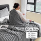 🛏️Manta gruesa de felpa con motivo de conejito y funda de terciopelo lechoso🫧Acurrúcate con la máxima comodidad.