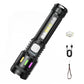 🔦Linterna LED multifuncional con zoom e indicador de potencia🌟