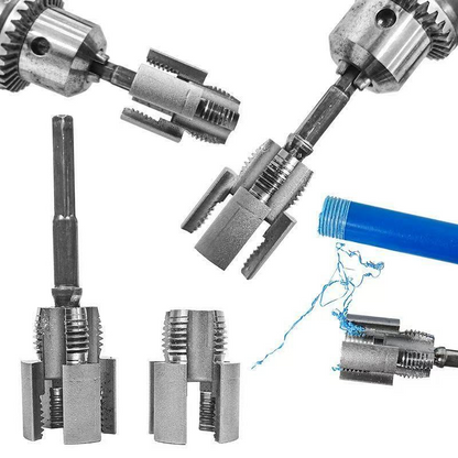🔥Herramienta integrada para roscar tuberías internas y externas