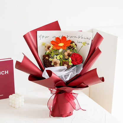 🌹Oferta Especial del Día de la Madre ¡50% DE DESCUENTO!💕Ramo de Flores de Ganchillo Hecho a Mano y Delicado