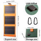 🔋 ¡50% DE DESCUENTO AHORA! ☀️ Panel solar portátil con carga USB: plegable, resistente a la intemperie y perfecto para acampar y aventuras al aire libre 🏕️