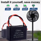 Condensador de arranque universal para todo tipo de ventiladores