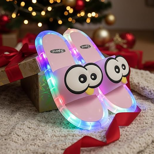 Zapatillas de dibujos animados con luces LED