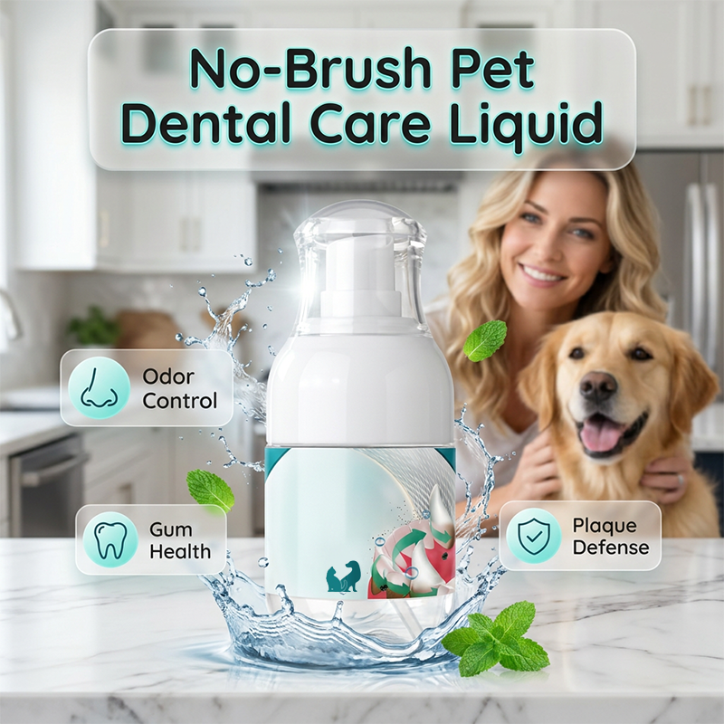 🐾Líquido de Cuidado Dental para Mascotas sin Cepillo– Cuidado Dental Fácil para Mascotas🦷