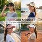 🔥 Visera de verano para mujer con abertura para coleta alta 🧢 Transpirable, con protección UV400 y diseño abierto en la parte superior ☀️ Perfecta para correr, hacer senderismo, días de playa y el estilo "esa chica" a diario 💁‍♀️✨