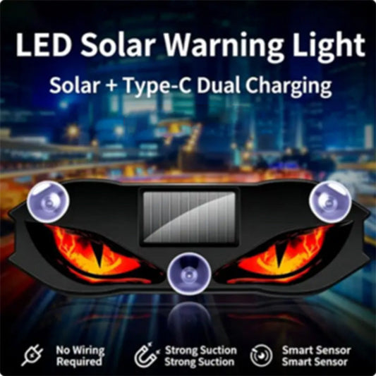 🚗🔆 Luz de advertencia LED para coche con energía solar – ¡50 % DE DESCUENTO! Con energía solar, resistente a la intemperie, activación automática al oscurecer – para mayor seguridad en la carretera. 🔥🛡️