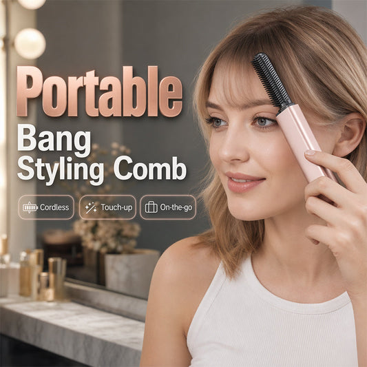 ✨Mini Moldeador de Cabello Inalámbrico Portátil con Peine – Más Volumen y un Aspecto Natural con Más Cuerpo