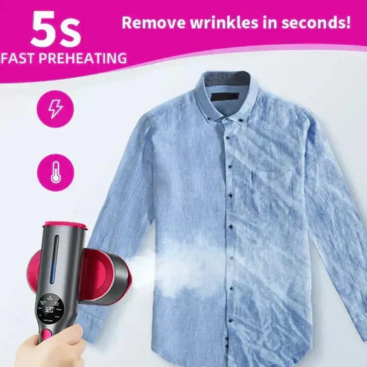 🥳Artículo más vendido de 2026🥳💞 ¡Más de 50 000 unidades vendidas! 💥🧺💨 ¡50 % de descuento! Plancha/vaporizador de vapor 2 en 1: elimina eficazmente el 99,99 % de los ácaros y bacterias. Precalentamiento rápido en 5 segundos, depósito de agua de 150 ml