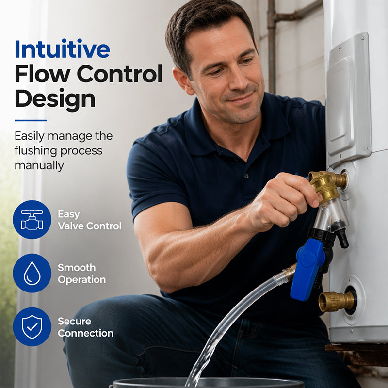 Herramienta de Limpieza para Calentadores de Agua a Gas y Eléctricos, Sin Desmontaje