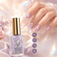 💅 ¡Compra 1 y llévate 1 gratis! ✨ Fortalecedor de uñas lila con brillo espejo
