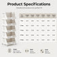 Organizador de almacenamiento plegable de varios niveles con ruedas