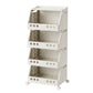 Organizador de almacenamiento plegable de varios niveles con ruedas