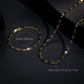 Conjunto de joyería brillante para hombre
