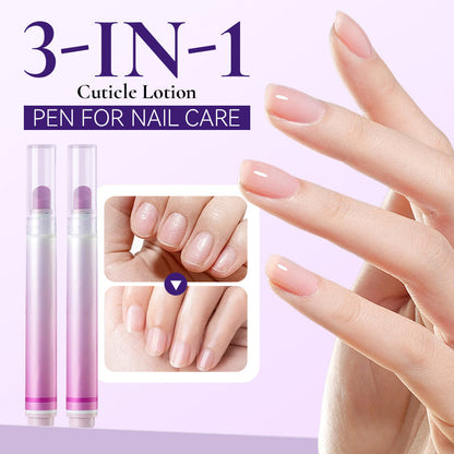 Pluma de Loción para Cutículas 3 en 1 para el Cuidado de las Uñas