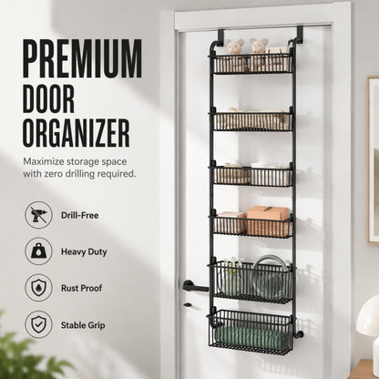 Organizador Colgante de Almacenamiento con Canastas para Puerta