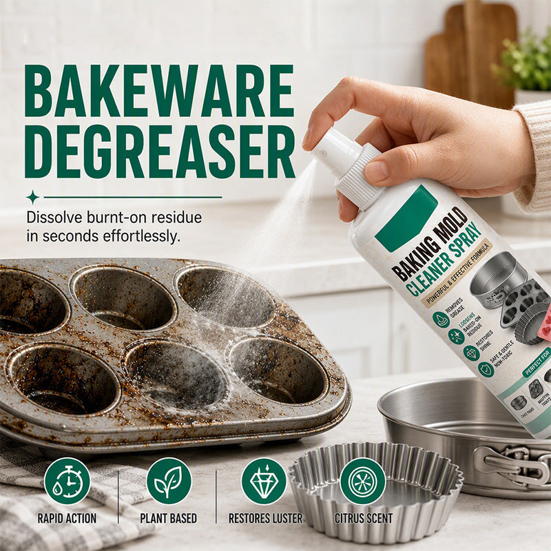 🧴 ¡50% DE DESCUENTO! ✨ Limpiador en Spray para Moldes de Repostería con Fórmula Suave – Elimina la Grasa Fácilmente, Menos Fregado y No Abrasivo para Utensilios de Hornear – Limpia tus Utensilios de Cocina sin Esfuerzo 🍳