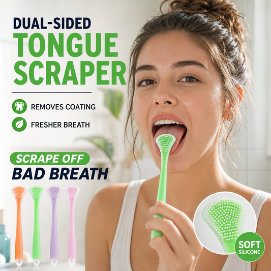¡Limpia tu lengua al instante! Raspador de silicona 3 en 1 sin provocar arcadas