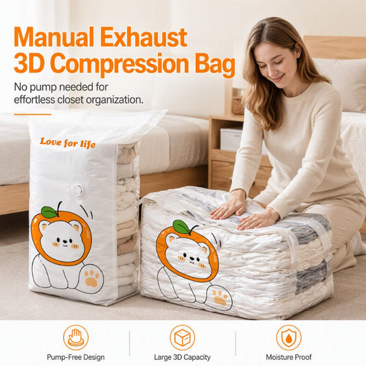 📦Bolsas de almacenamiento al vacío que ahorran espacio👕